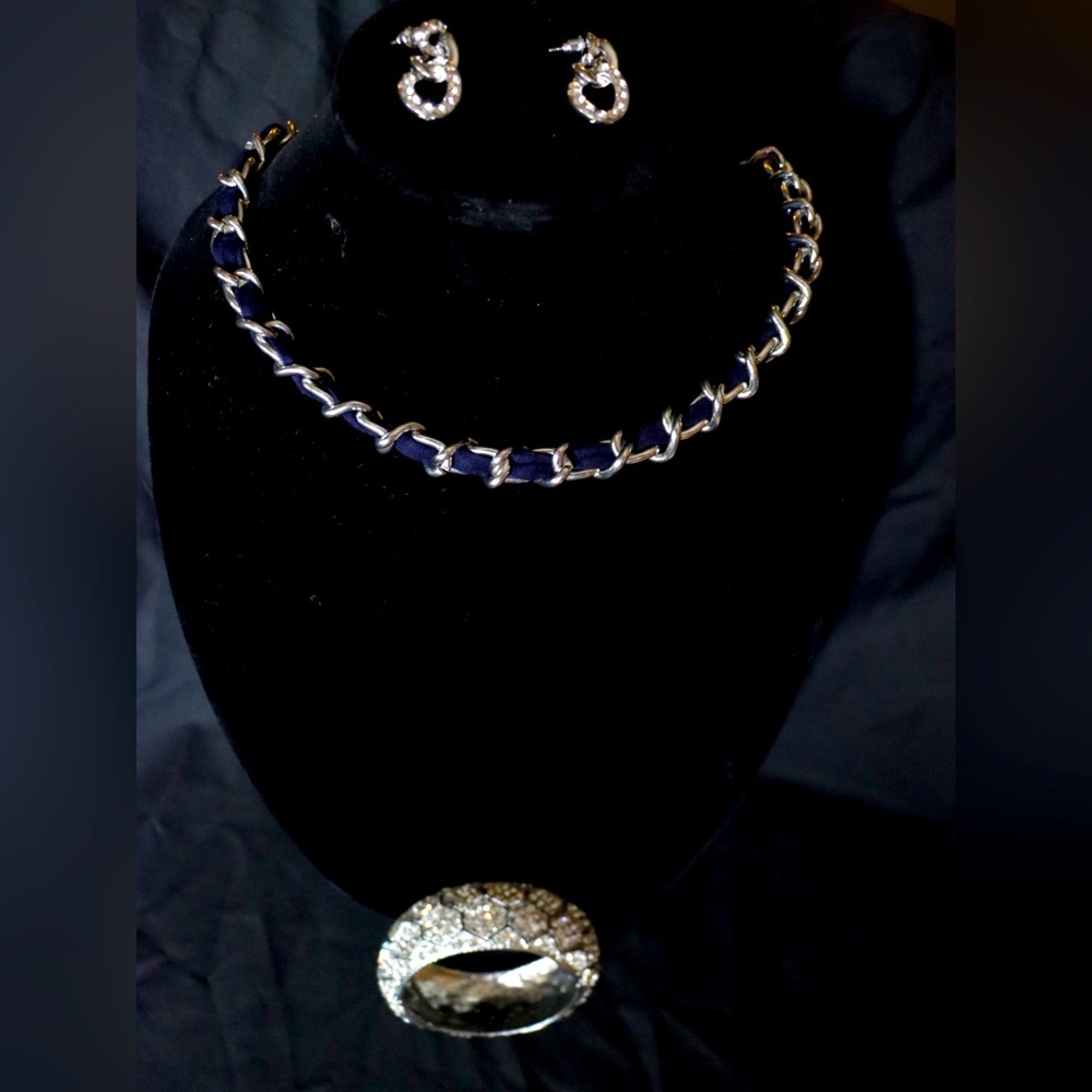 Juicy Couture Necklace With Unbranded Bracelet and Earrings
